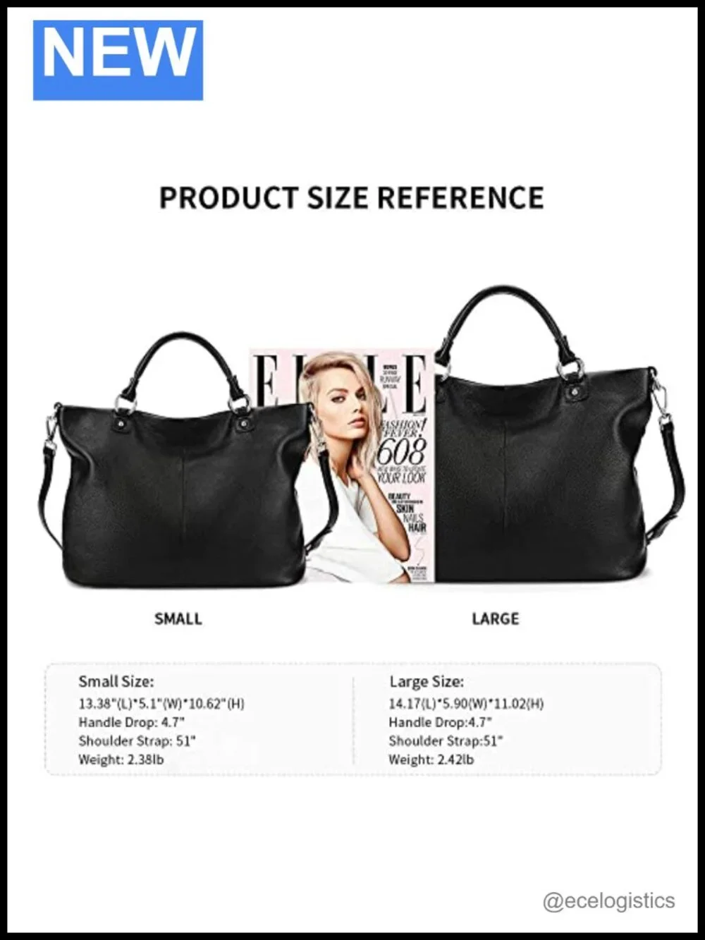 Genuine Leather Tote Purse for Women, Top Handle Satchel